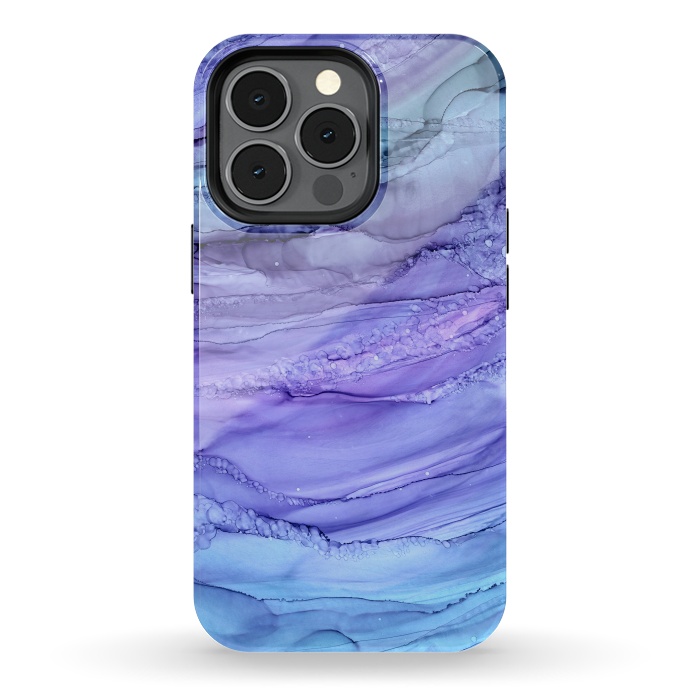 iPhone 13 pro StrongFit Purple Mermaid Marble by Becky Starsmore