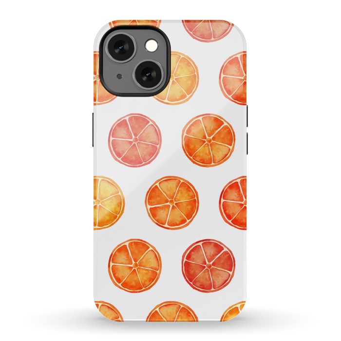 iPhone 13 StrongFit Orange Slices Citrus Print by Becky Starsmore