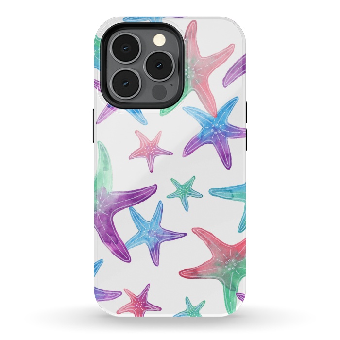 iPhone 13 pro StrongFit Starfish Print by Becky Starsmore