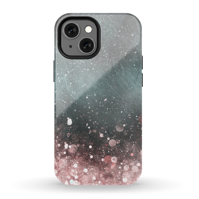 iPhone 13 mini StrongFit Pink Sparkle 2 by Andrea Haase
