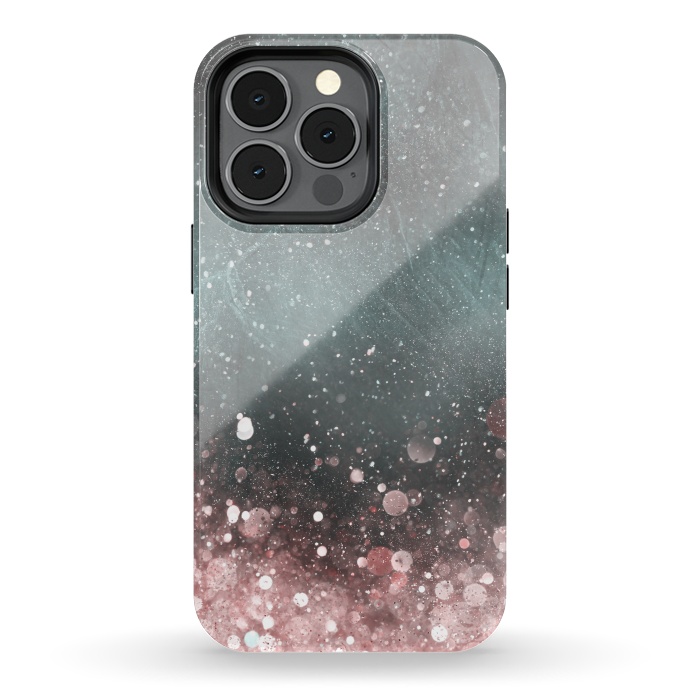 iPhone 13 pro StrongFit Pink Sparkle 2 by Andrea Haase