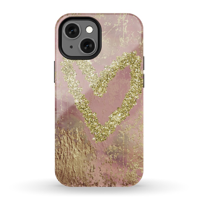 iPhone 13 mini StrongFit Sparkling Heart by Andrea Haase