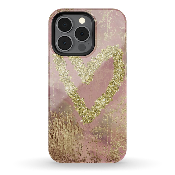 iPhone 13 pro StrongFit Sparkling Heart by Andrea Haase