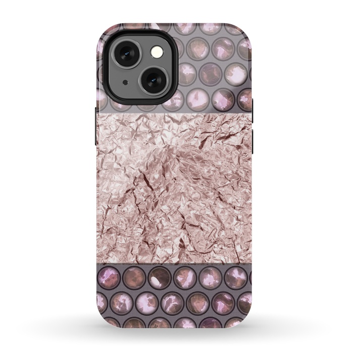 iPhone 13 mini StrongFit Rose Gold Shiny Elegance by Andrea Haase