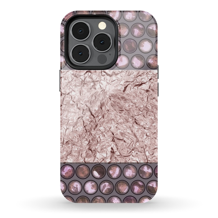 iPhone 13 pro StrongFit Rose Gold Shiny Elegance by Andrea Haase