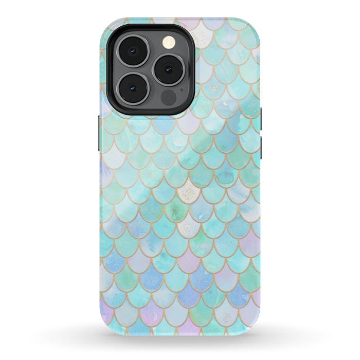 iPhone 13 pro StrongFit Pastel Trendy Chic Mermaid Scales by  Utart