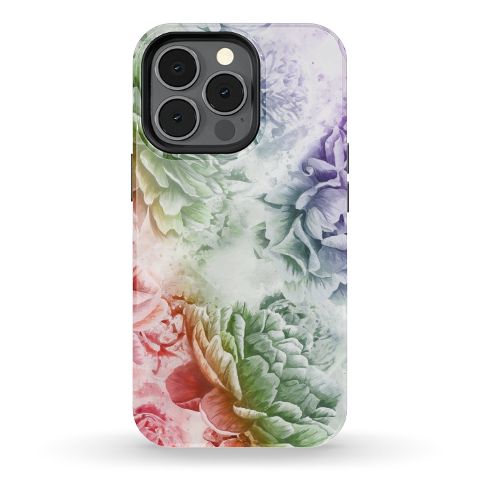 iPhone 13 pro StrongFit Soft Flowers by Creativeaxle