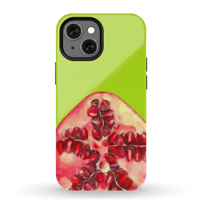 iPhone 13 mini StrongFit Pomegranate Tropical Fruit by Alemi