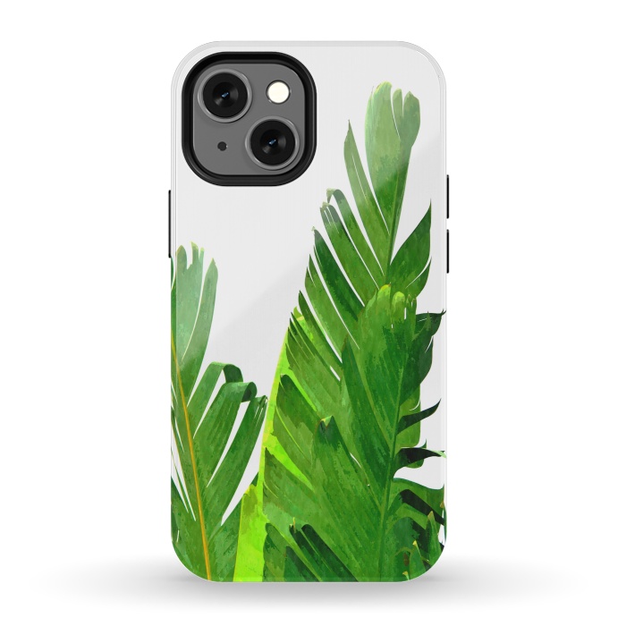 iPhone 13 mini StrongFit Palm Banana Leaves by Alemi