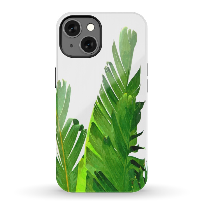 iPhone 13 StrongFit Palm Banana Leaves by Alemi
