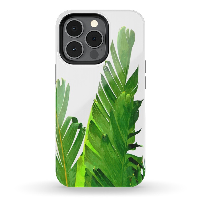 iPhone 13 pro StrongFit Palm Banana Leaves by Alemi