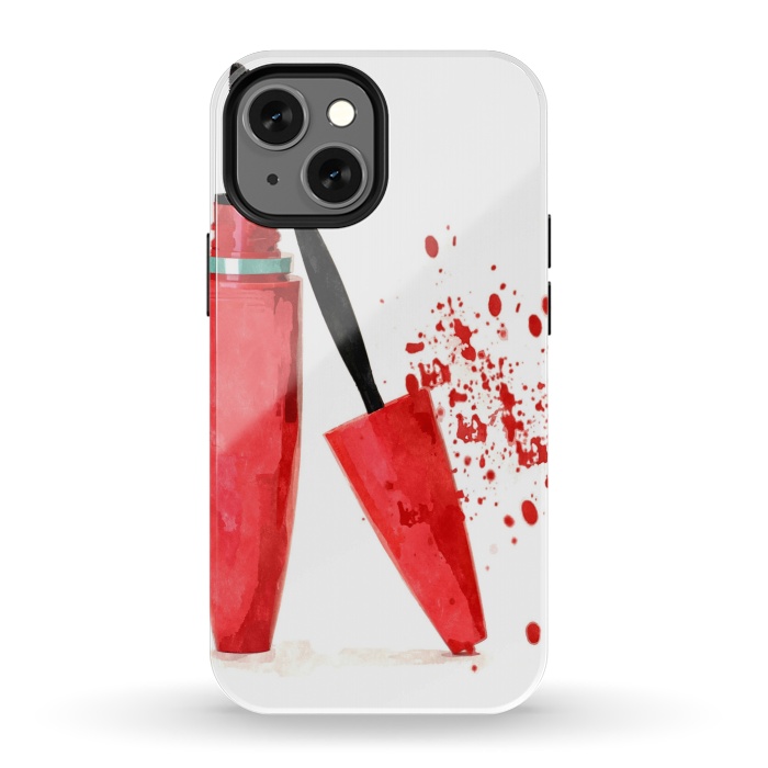 iPhone 13 mini StrongFit Red Mascara by Alemi
