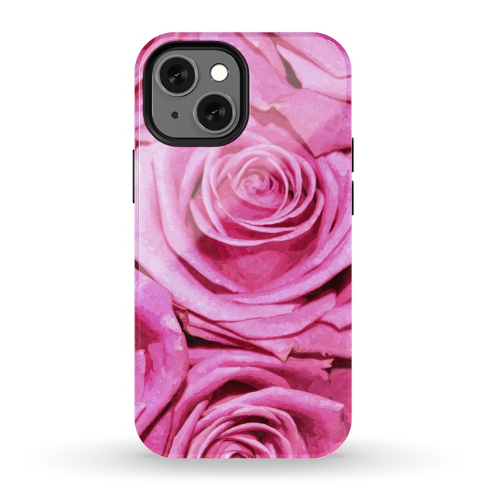 iPhone 13 mini StrongFit Pink Roses  by Alemi