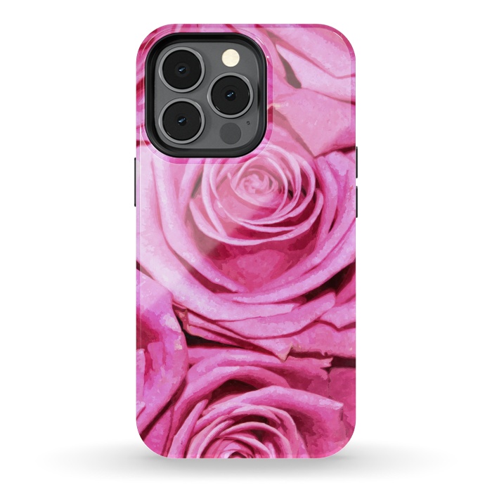 iPhone 13 pro StrongFit Pink Roses  by Alemi