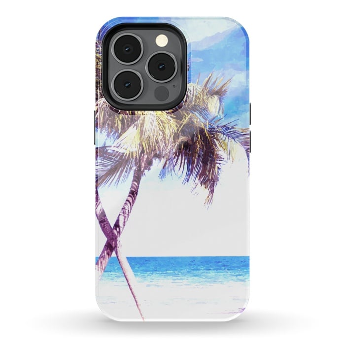 iPhone 13 pro StrongFit Palm Trees Beach by Alemi