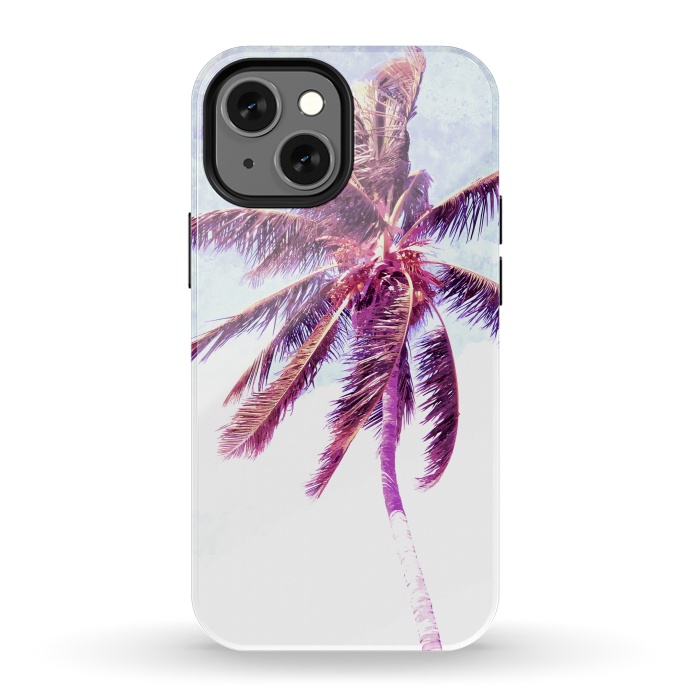 iPhone 13 mini StrongFit Palm Tree Tropical Illustration by Alemi