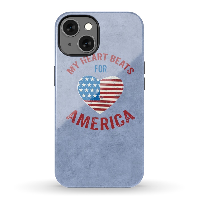 iPhone 13 StrongFit My Heart For America  by Andrea Haase
