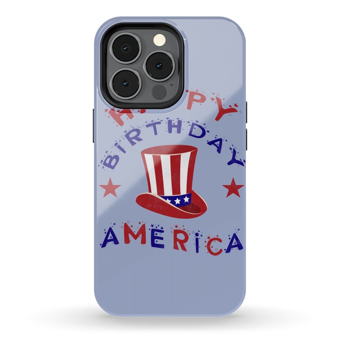 iPhone 13 pro StrongFit Happy Birthday America 4th July by Andrea Haase