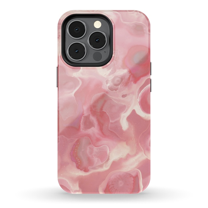 iPhone 13 pro StrongFit Melted Strawberry Cream by Micklyn Le Feuvre