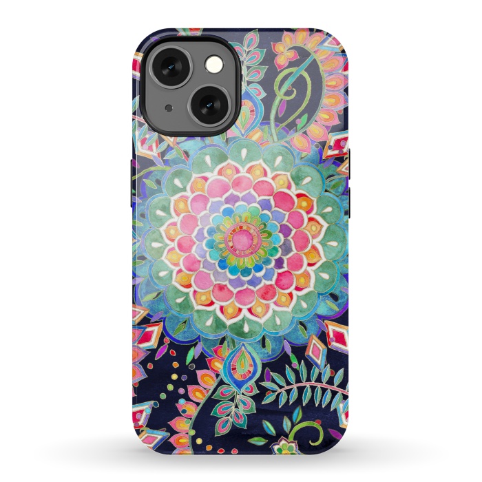 iPhone 13 StrongFit Color Celebration Mandala by Micklyn Le Feuvre