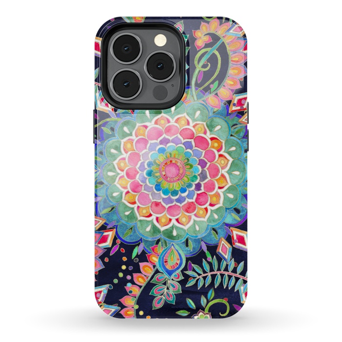 iPhone 13 pro StrongFit Color Celebration Mandala by Micklyn Le Feuvre