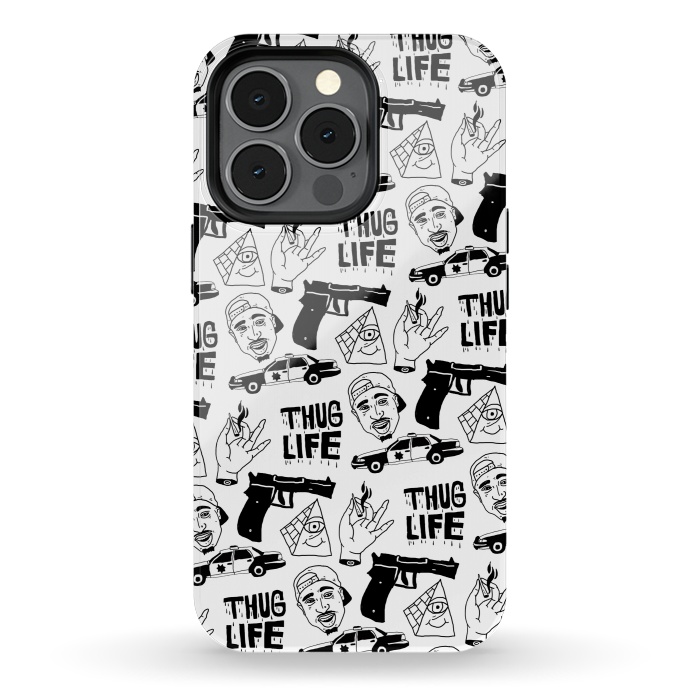 iPhone 13 pro StrongFit Thug Life by Nick Cocozza