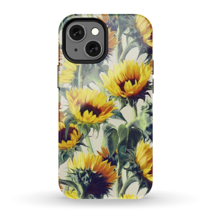 iPhone 13 mini StrongFit Sunflowers Forever by Micklyn Le Feuvre