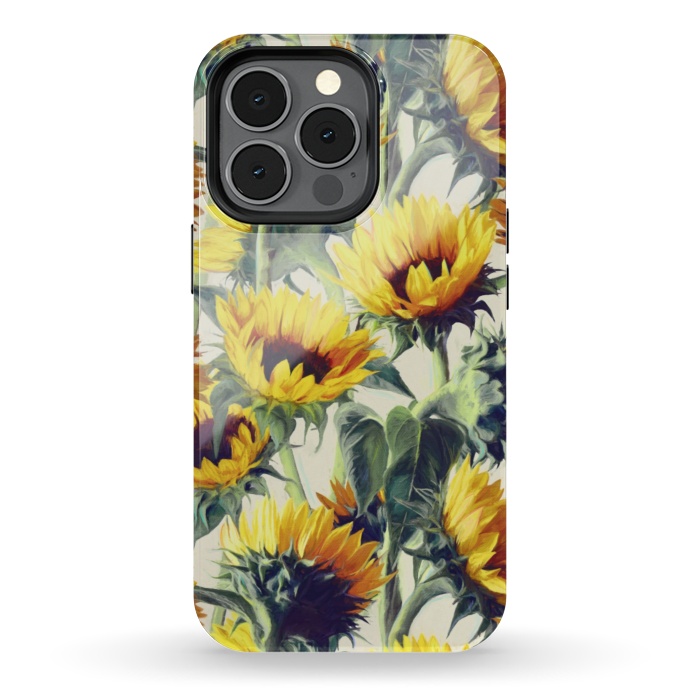 iPhone 13 pro StrongFit Sunflowers Forever by Micklyn Le Feuvre