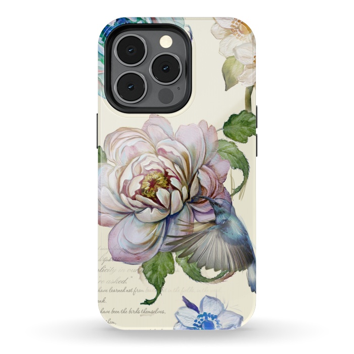 iPhone 13 pro StrongFit Vintage Rose by Creativeaxle