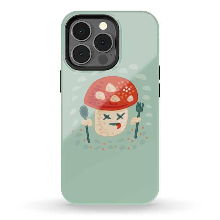 iPhone 13 pro StrongFit Funny Poisoned Mushroom Character by Boriana Giormova