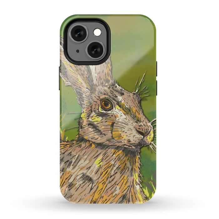 iPhone 13 mini StrongFit Summer Hare by Lotti Brown