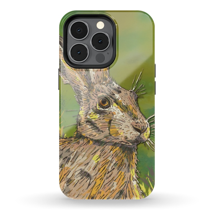 iPhone 13 pro StrongFit Summer Hare by Lotti Brown