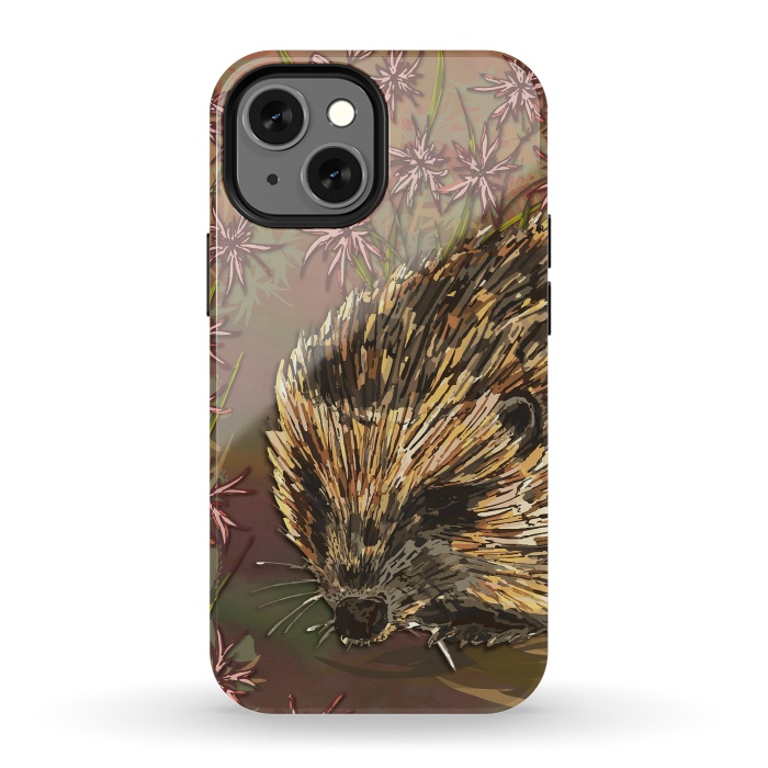 iPhone 13 mini StrongFit Sweet Hedgehog by Lotti Brown