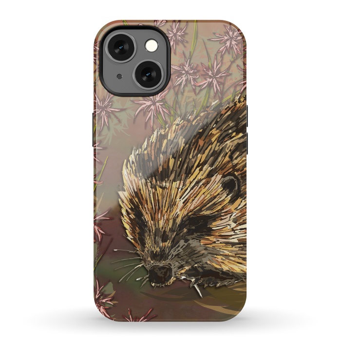 iPhone 13 StrongFit Sweet Hedgehog by Lotti Brown