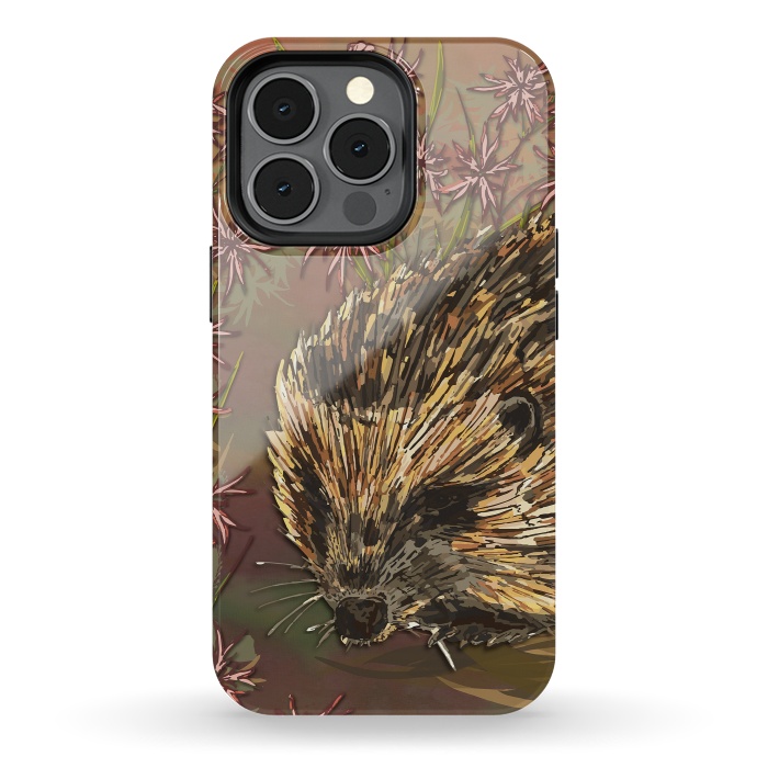 iPhone 13 pro StrongFit Sweet Hedgehog by Lotti Brown