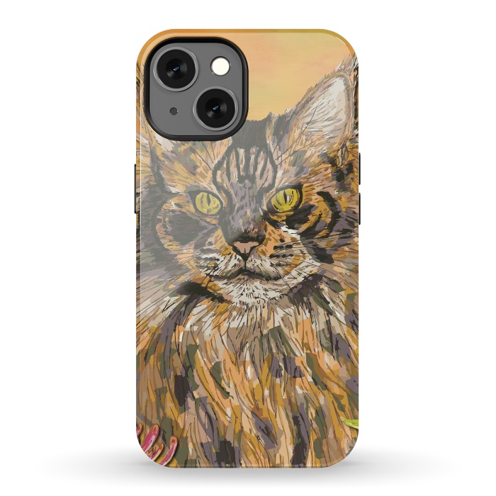 iPhone 13 StrongFit Maine Coon Cat by Lotti Brown