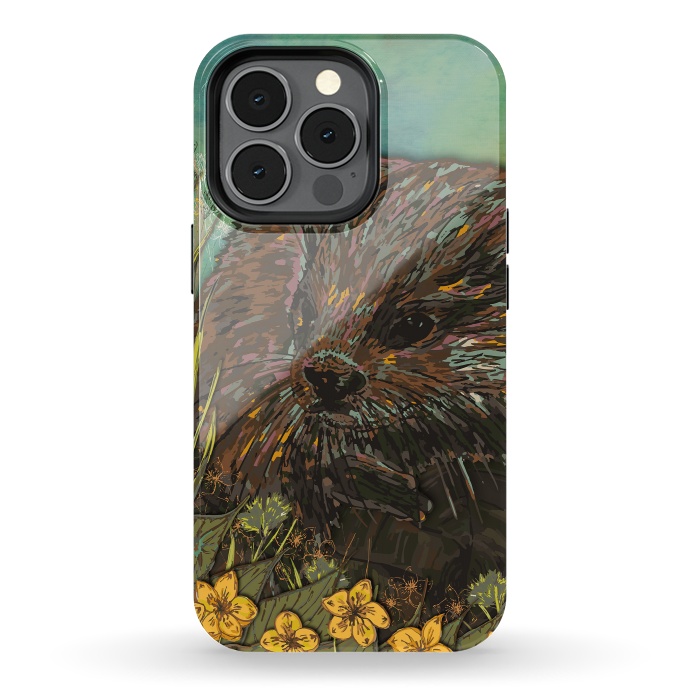 iPhone 13 pro StrongFit Otter by Lotti Brown