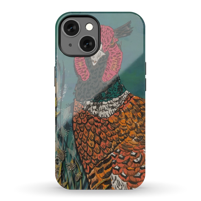 iPhone 13 StrongFit Funny Pheasant by Lotti Brown