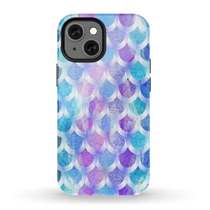iPhone 13 mini StrongFit Blue purple mermaid by Jms