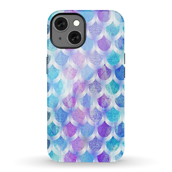 iPhone 13 StrongFit Blue purple mermaid by Jms