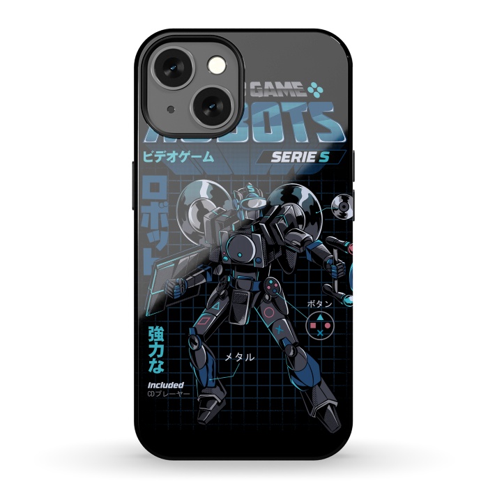 iPhone 13 StrongFit Video Game Robot - Model S by Ilustrata