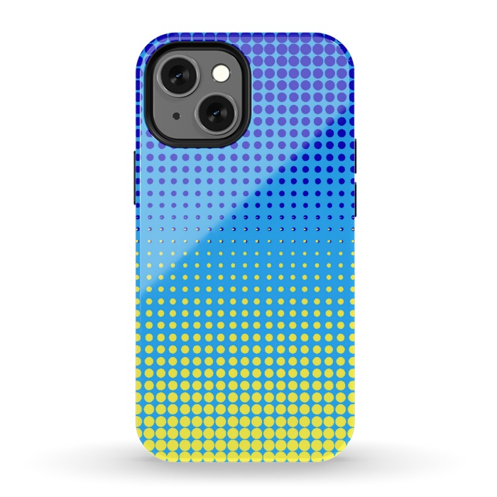 iPhone 13 mini StrongFit yellow blue shades by MALLIKA