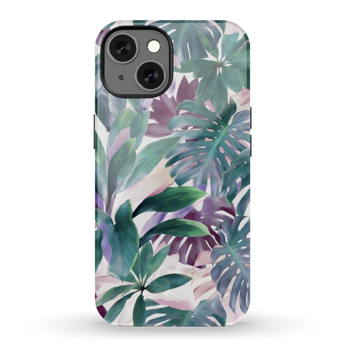 iPhone 13 StrongFit Tropical Emerald Jungle by Micklyn Le Feuvre