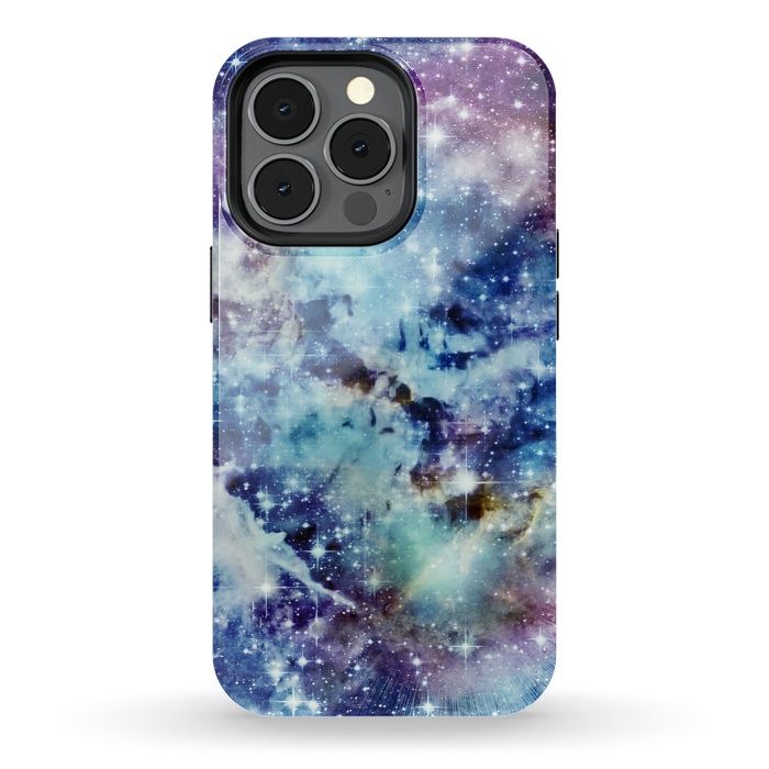 iPhone 13 pro StrongFit Galaxy stars by Jms