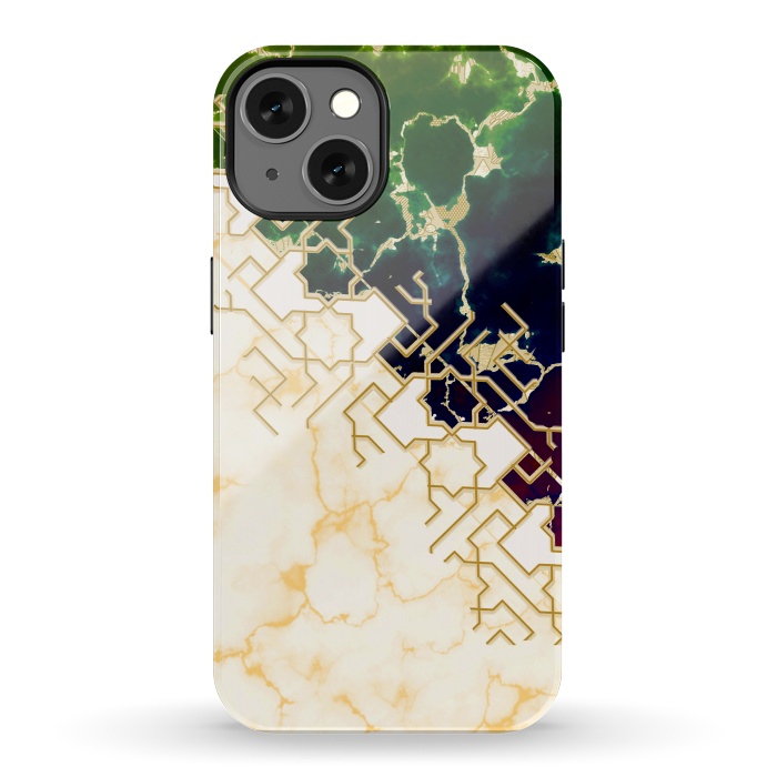 iPhone 13 StrongFit Marble and ocean by Kashmira Baheti