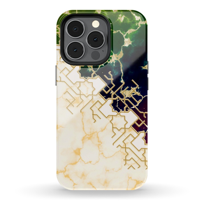 iPhone 13 pro StrongFit Marble and ocean by Kashmira Baheti