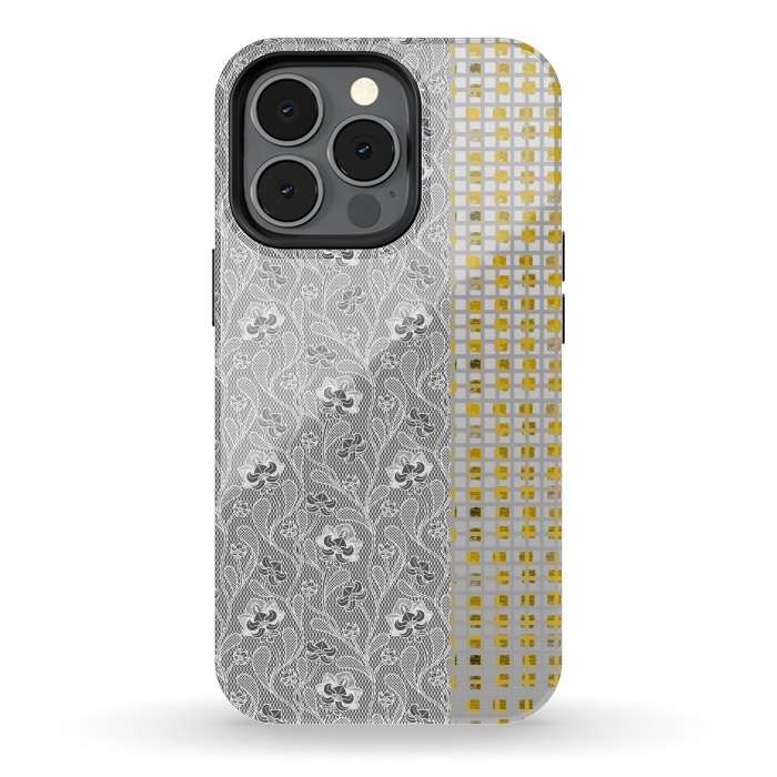 iPhone 13 pro StrongFit Lace and gold by Kashmira Baheti