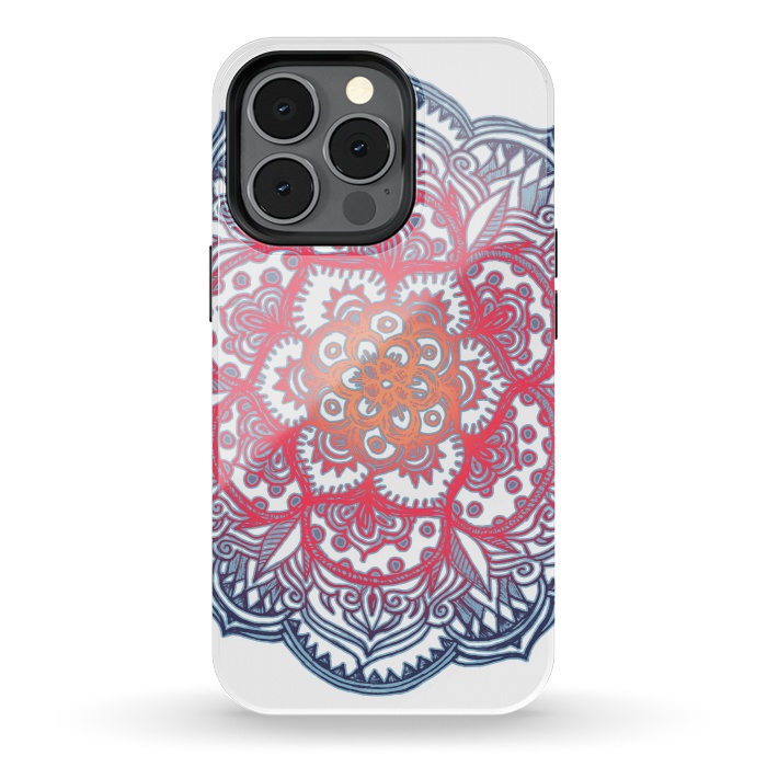 iPhone 13 pro StrongFit Radiant Medallion Doodle by Micklyn Le Feuvre