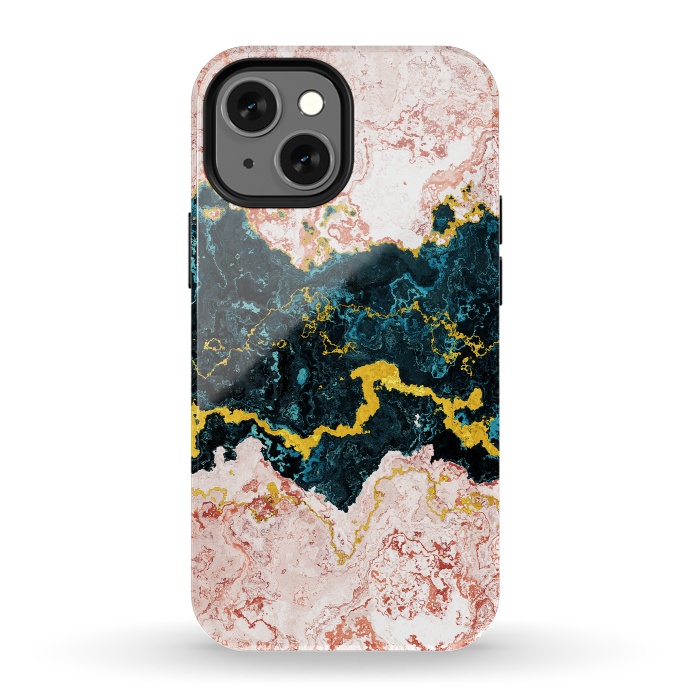 iPhone 13 mini StrongFit Abstract Marble I by Art Design Works