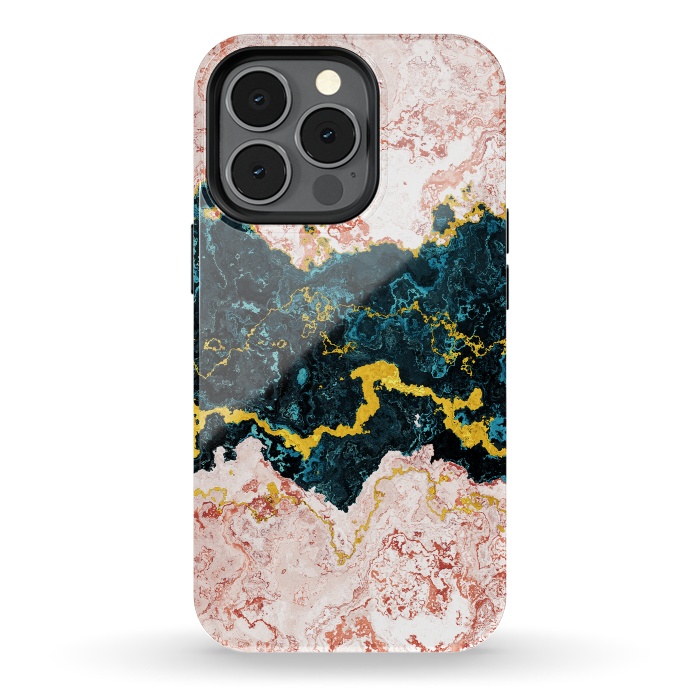 iPhone 13 pro StrongFit Abstract Marble I by Art Design Works